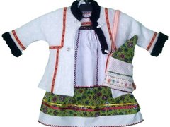 Costum popular Oas pentru botez fetite 1-3 luni