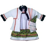 Costum popular Oas pentru botez fetite 1-3 luni